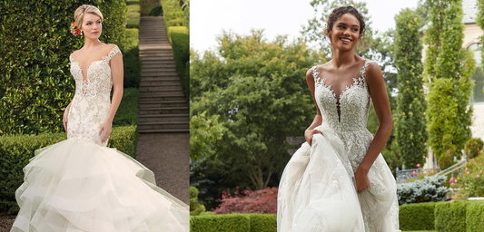 The Allure of Plunging V-Necklines: Why Brides Love This Bold and Beautiful Style